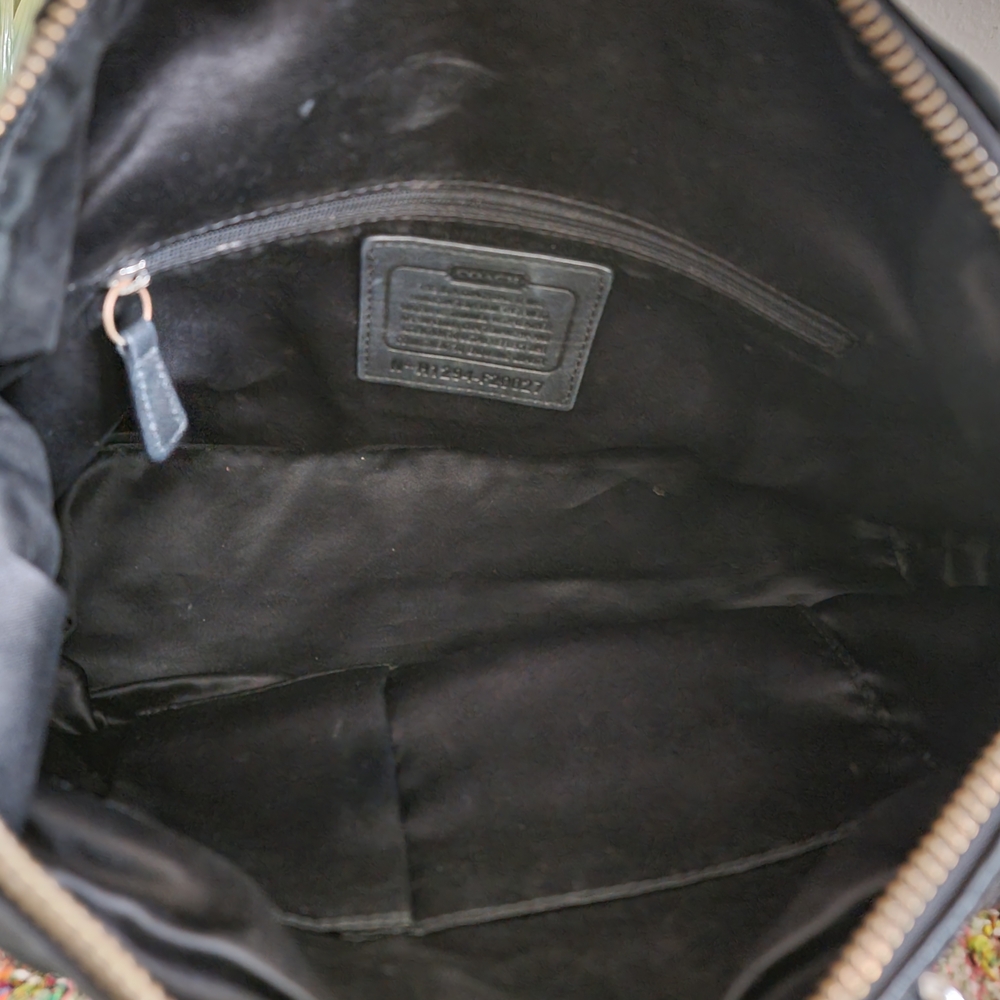 Coach Black Ashley Dotted Art Satchel Bag - Picture 7 of 7